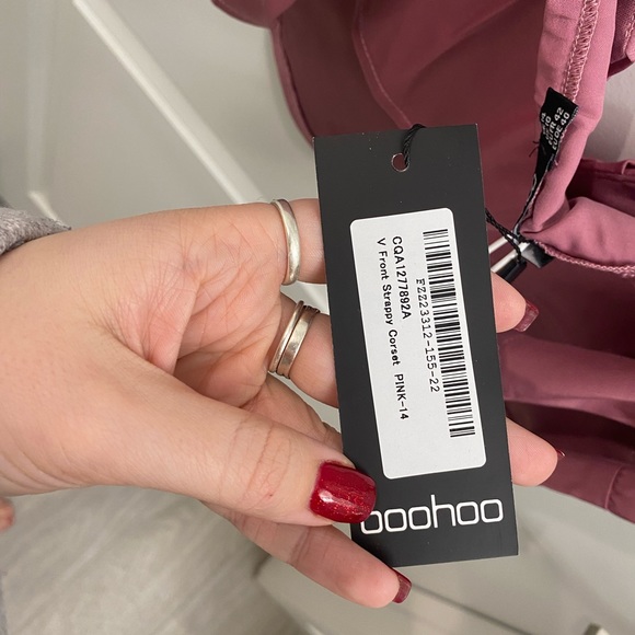 Satin crop corset top - Picture 3 of 3